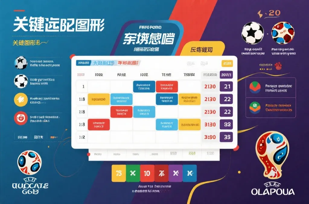 赛程表与积分榜叠加展示,突出关键对阵